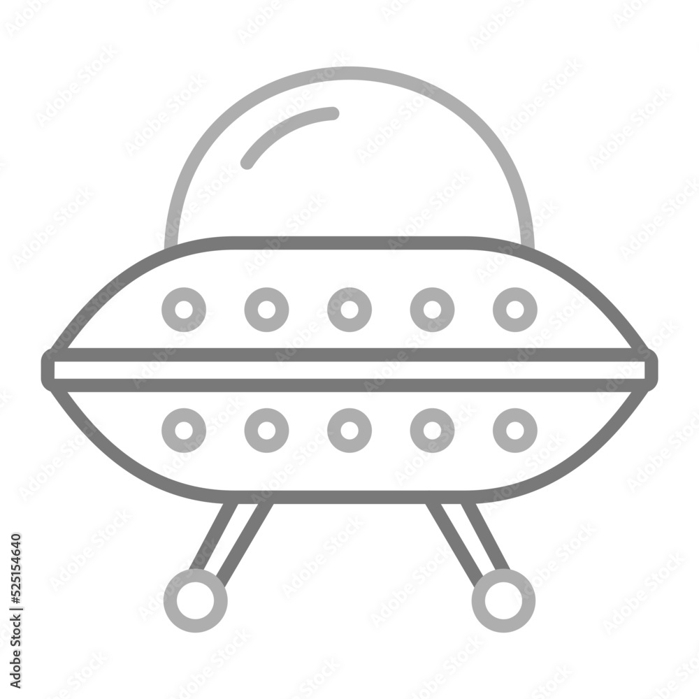 Sci Fi Greyscale Line Icon Sci Fi Greyscale Line Icon