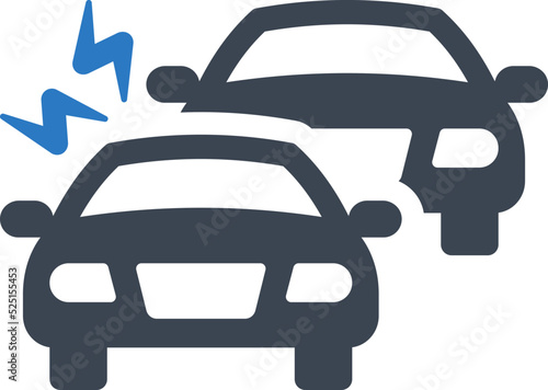 Car collision icon