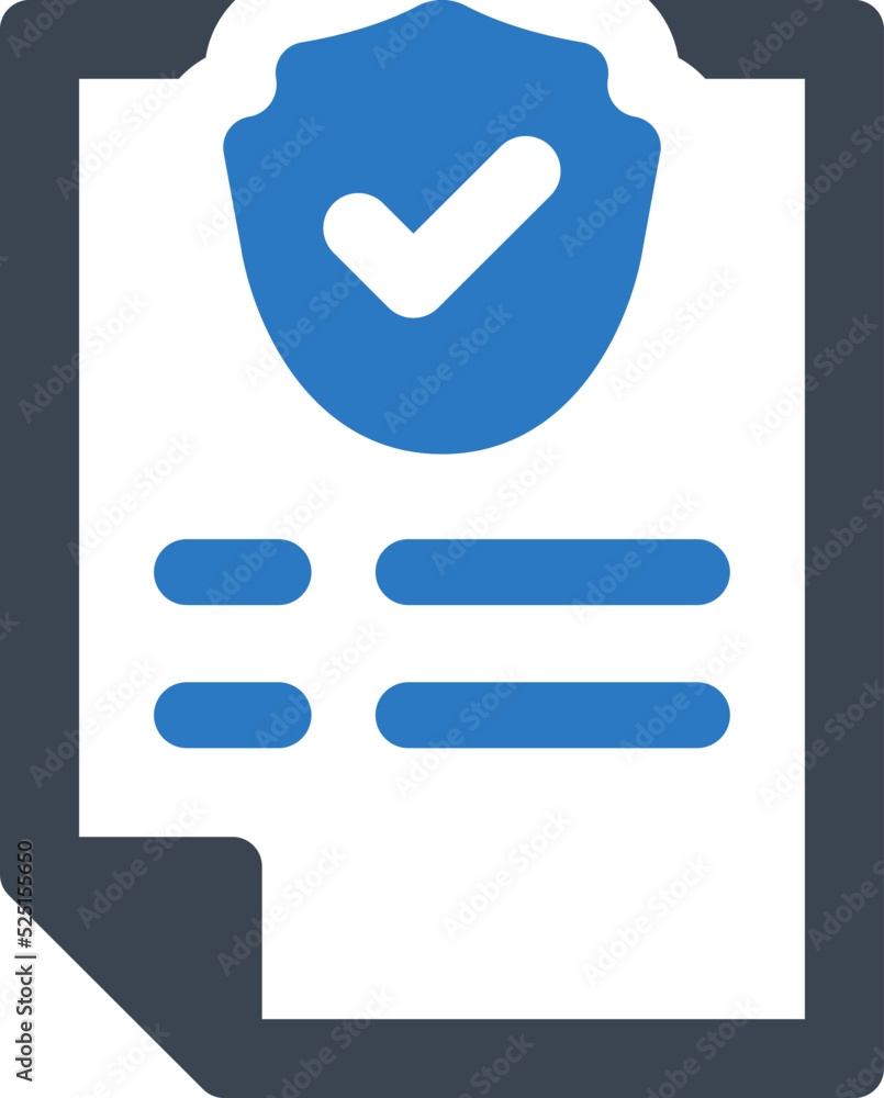 Insurance policy icon