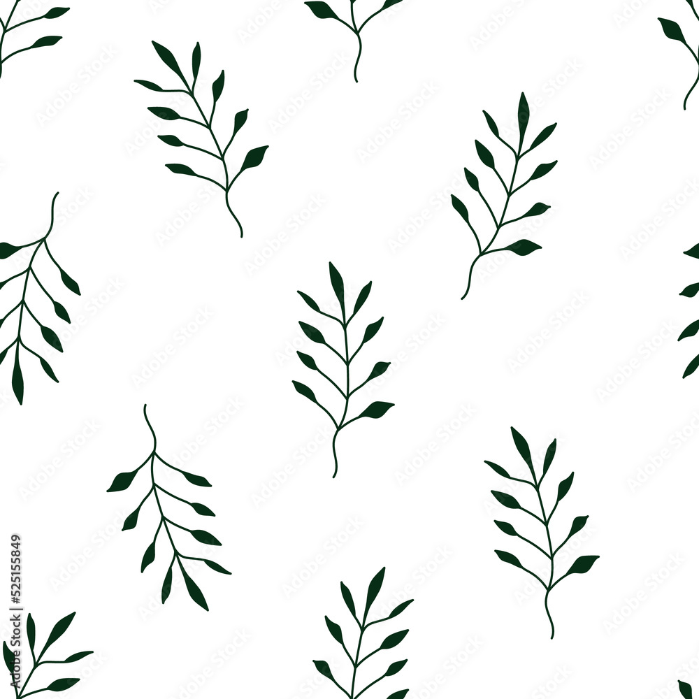 Seamless pattern with big branches Seamless pattern with big branches