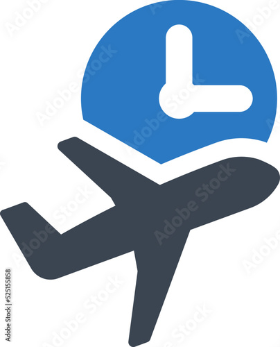 Flight delay icon