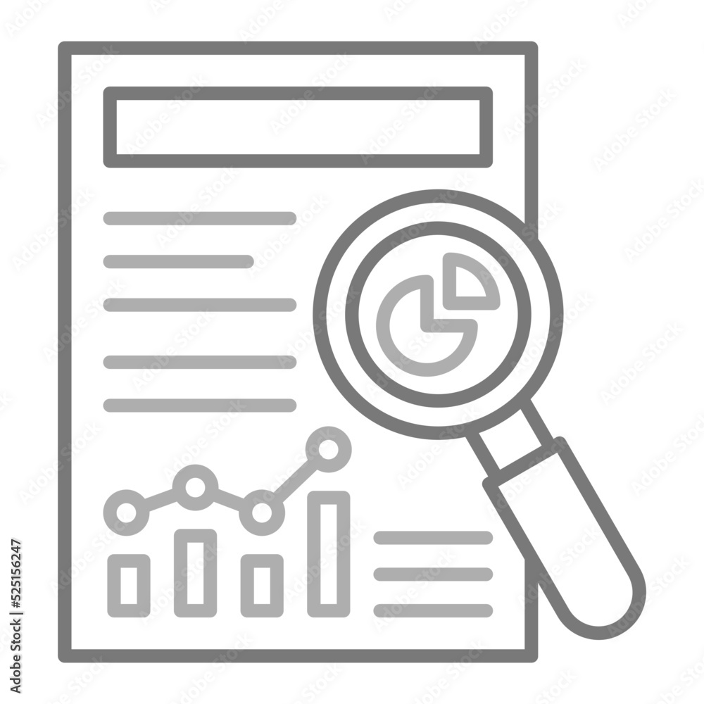 Research Greyscale Line Icon Research Greyscale Line Icon