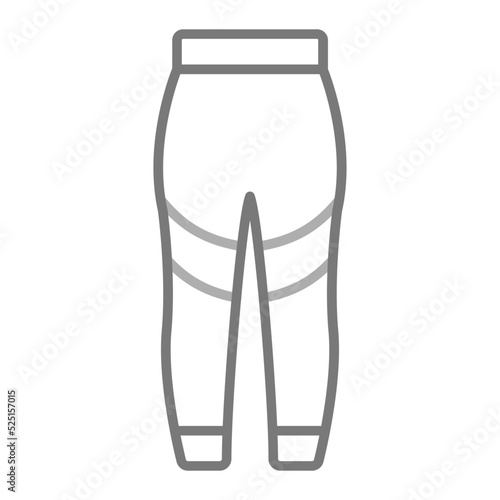 Leggins Greyscale Line Icon