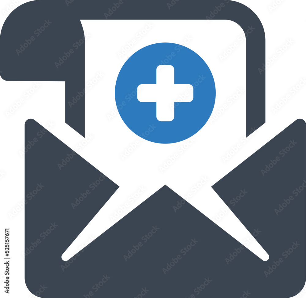Obraz premium Diagnosis email icon