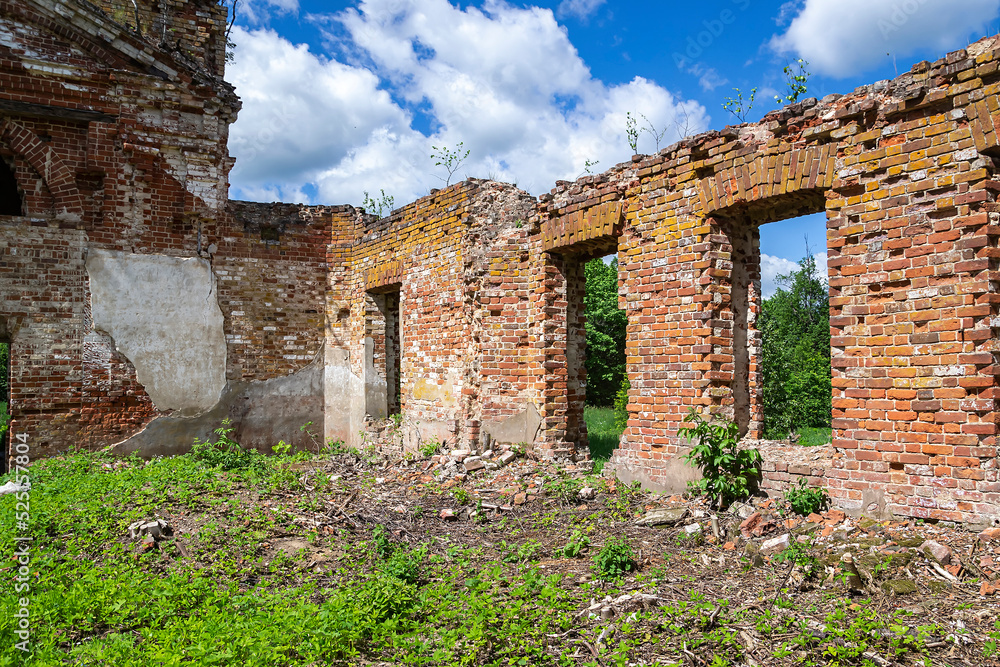 interior of an abandoned Orthodox church