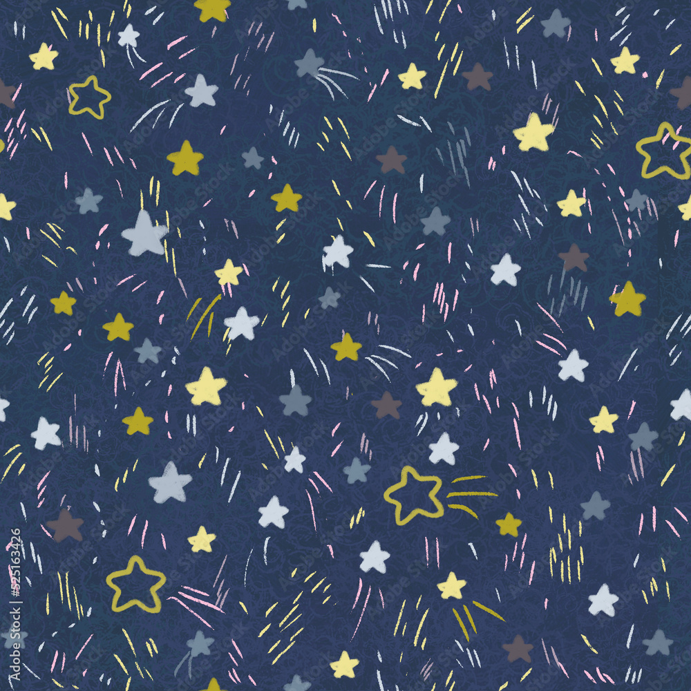Night stars pattern