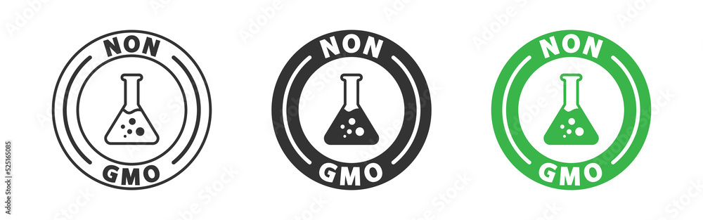 Non GMO labels. Healthy organic food concept. Vector illustration. Non GMO labels. Healthy organic food concept. Vector illustration.