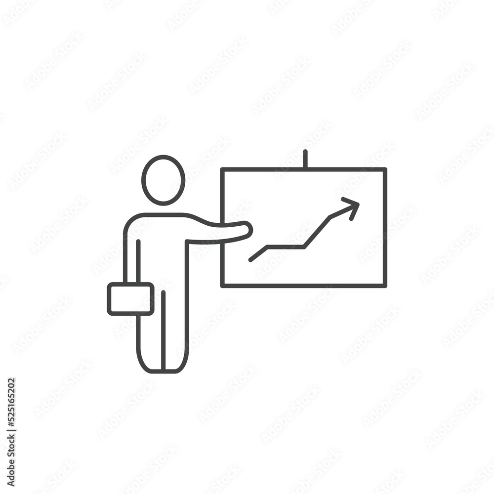 Business presentation employee icons symbol vector elements for infographic web Business presentation employee icons symbol vector elements for infographic web