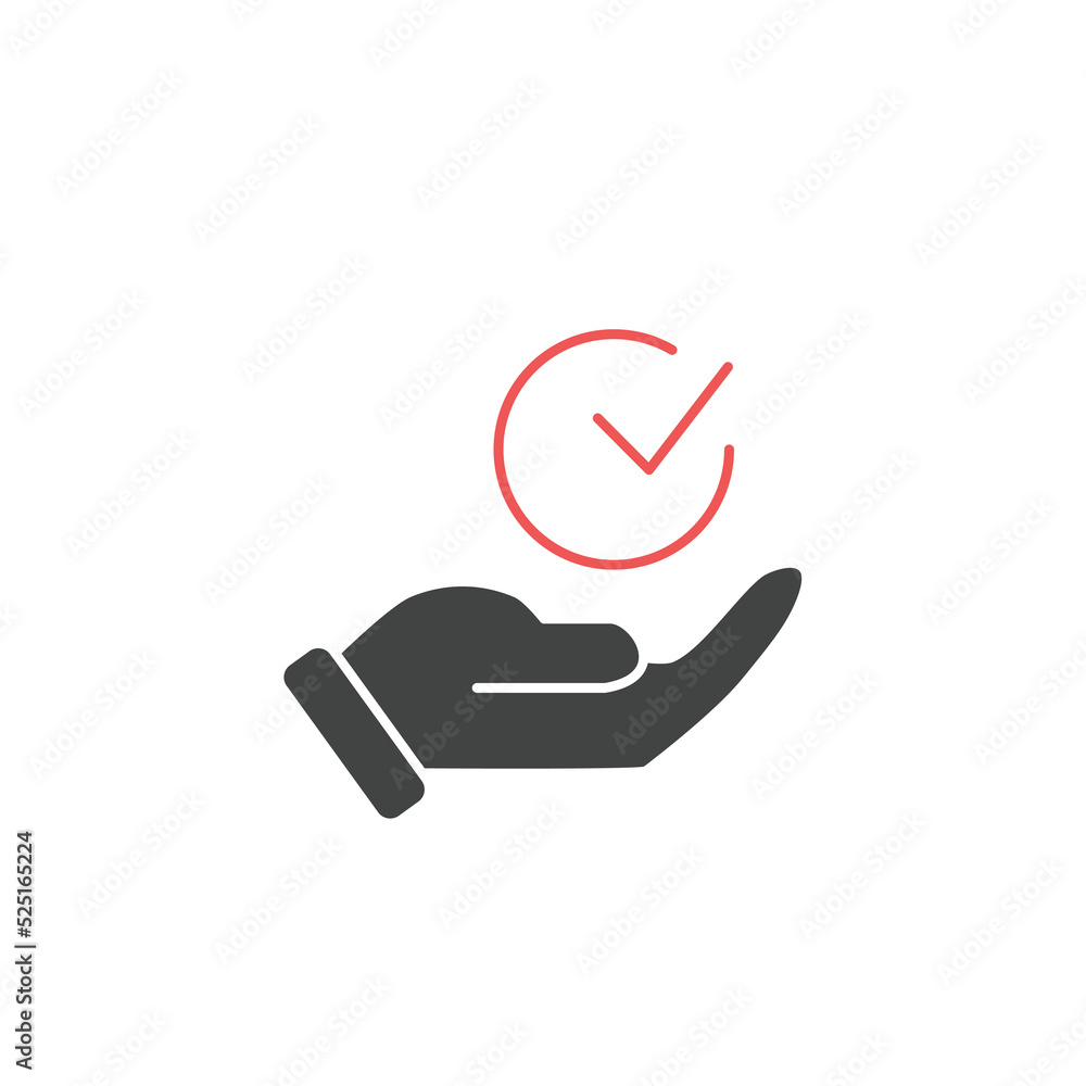 Approved checkbox icons symbol vector elements for infographic web ...