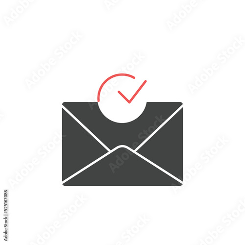 confirmed document icons  symbol vector elements for infographic web