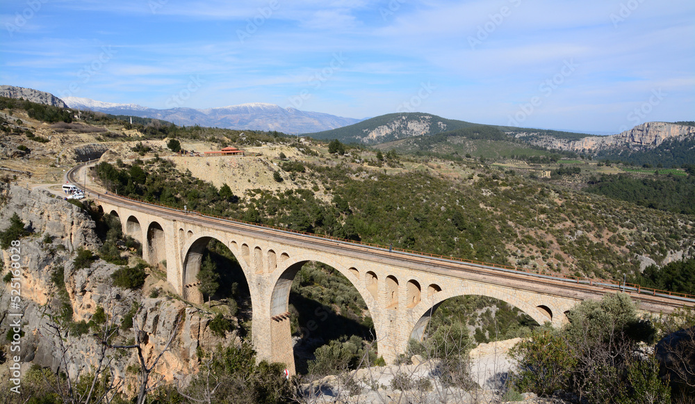 Varda Viaduct is a railway viaduct situated at Hacıkırı (Kıralan) village in Karaisalı district of Adana Province in southern Turkey
