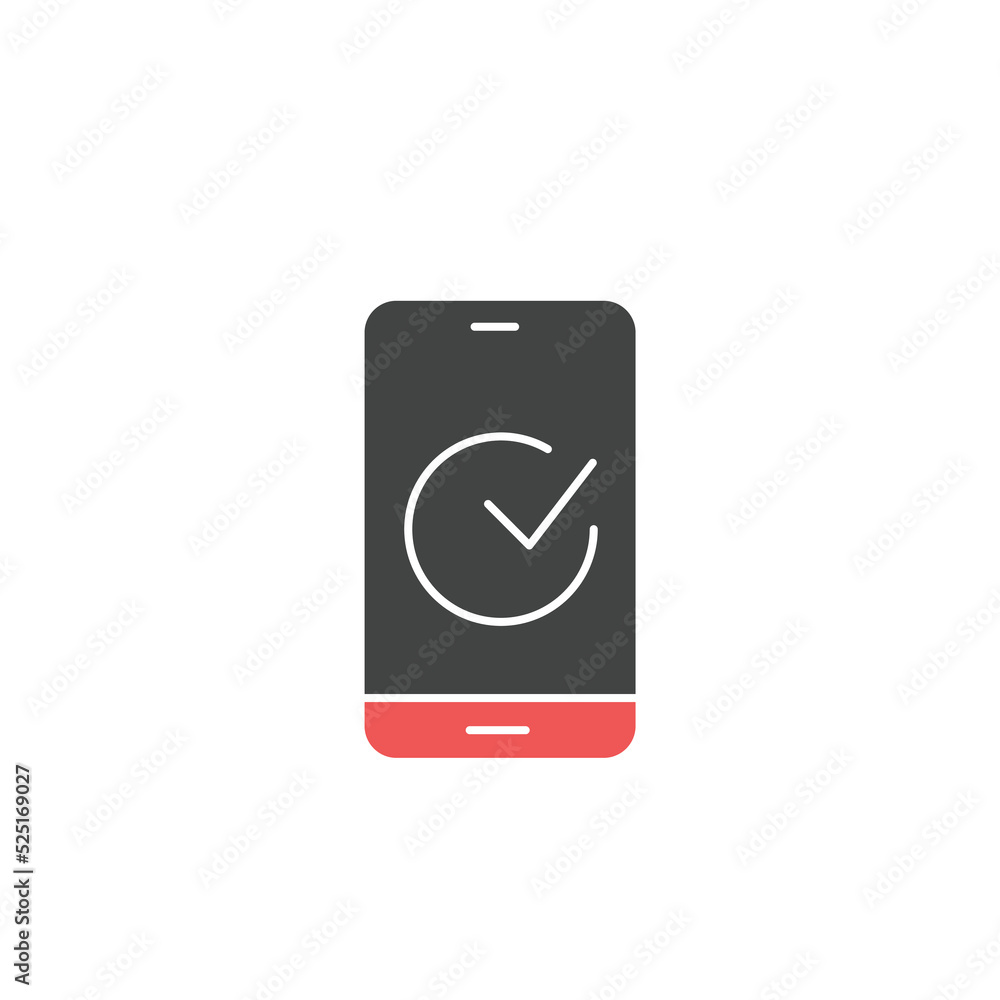 Phone Ok icons symbol vector elements for infographic web Phone Ok icons symbol vector elements for infographic web