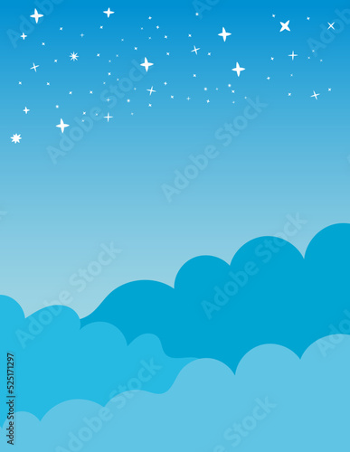 blue sky with clouds