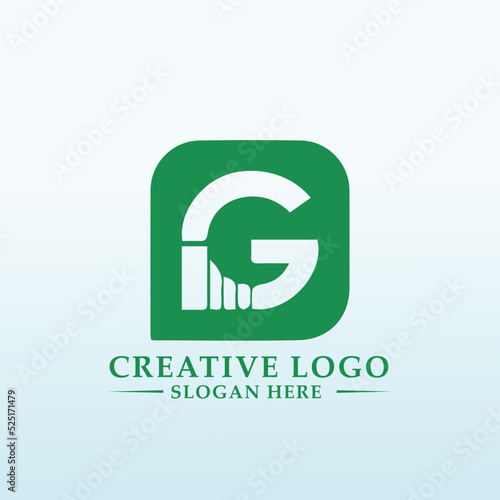 Free Download real estate investment company logo letter G - GFXLoad