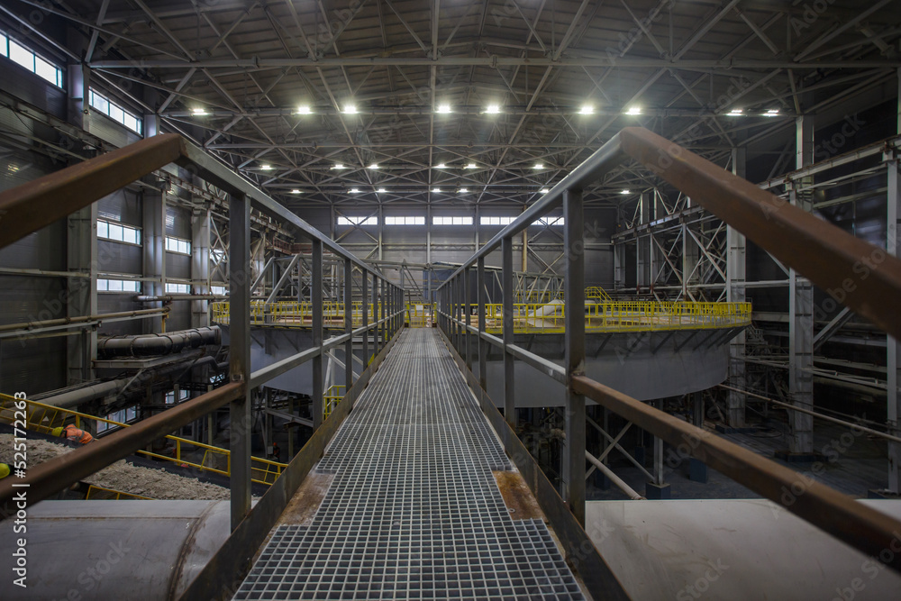 Big plant workshop of fertilizer production. Big plant workshop of fertilizer production.