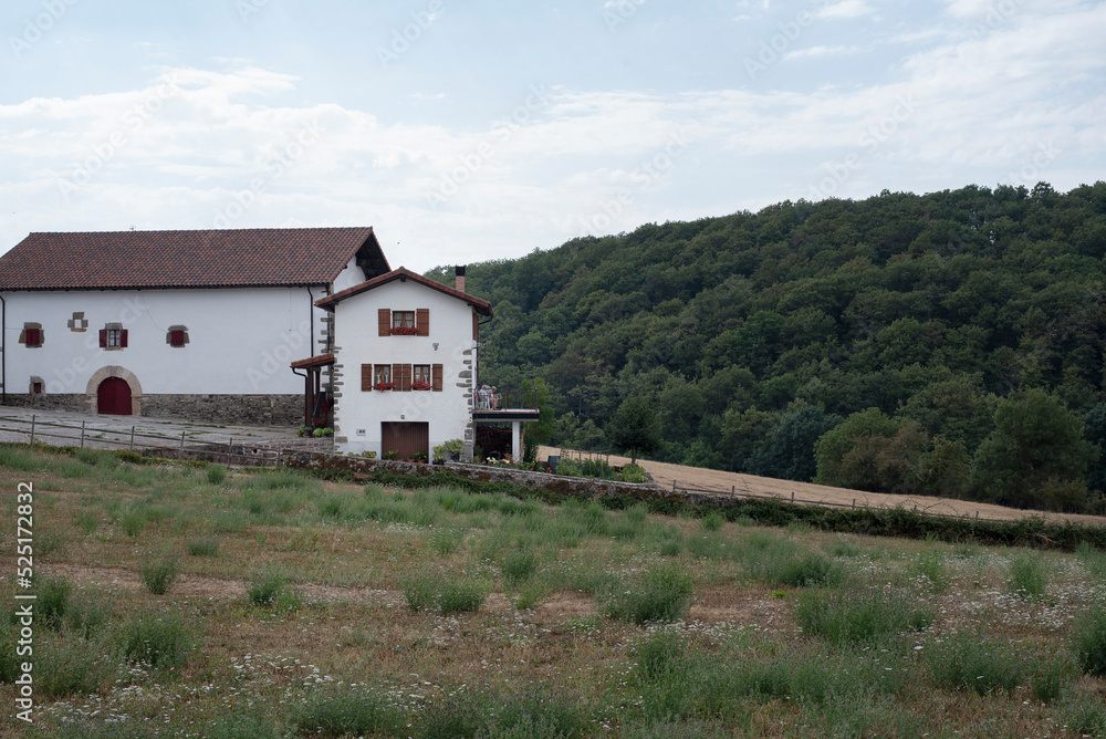 Rural paradise. Village house in the middle of the mountain Rural paradise. Village house in the middle of the mountain