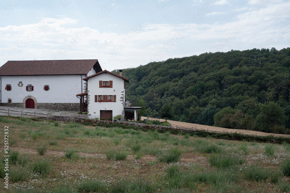 Rural paradise. Village house in the middle of the mountain