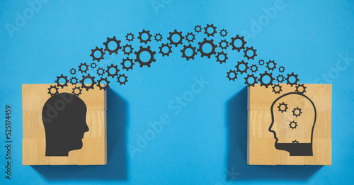 Fotografija Knowledge sharing. Transferring. Brainstorming concept