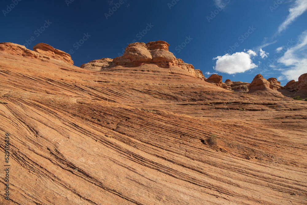 Rock formations viewed from the Beehive trail in Page, Arizona Rock formations viewed from the Beehive trail in Page, Arizona