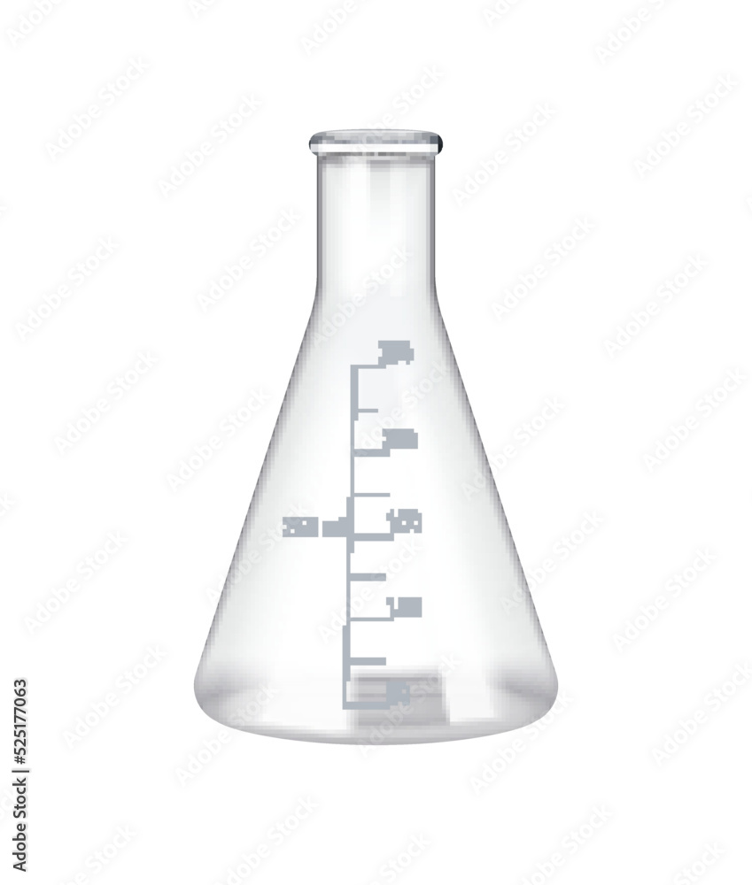 Beaker Realistic Illustration Beaker Realistic Illustration