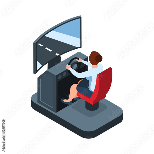 Isometric Driving Simulator