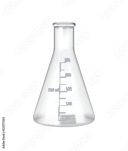 Beaker Realistic Illustration