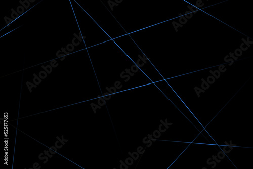Fototapeta Naklejka Na Ścianę i Meble -  Abstract black with blue lines, triangles background modern design. Vector illustration EPS 10.