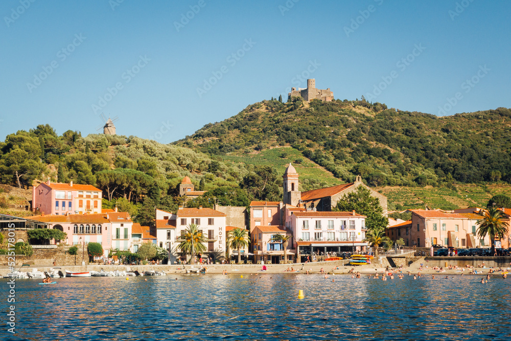 La ville de Collioure. Un village méditerranéen. Un village du sud de la France.