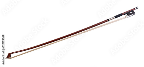 Photography Violin bow isolated on white