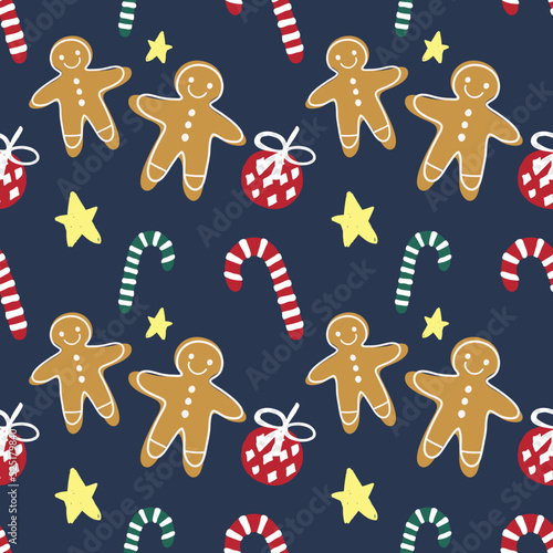 cute chrismas seamless pattern for wrapping paper