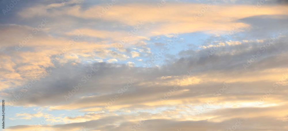 Abstract image of clouds at sunset