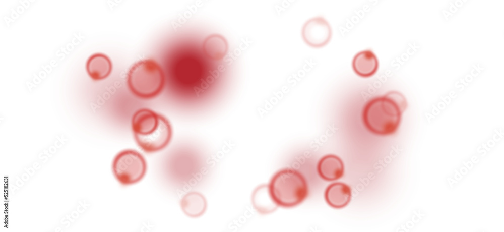 red abstract background dots as blood cells or dramatic red colored creative background 3d-illustration