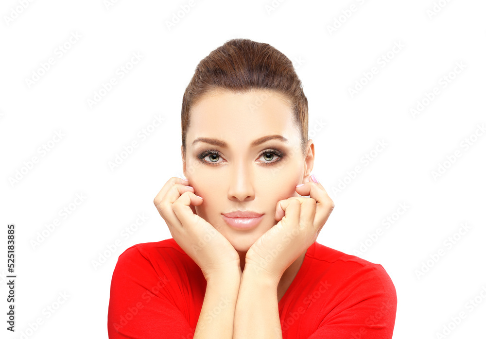 Shot of a beautiful woman.Middle aged woman portrait, cosmetology concept. Shot of a beautiful woman.Middle aged woman portrait, cosmetology concept.