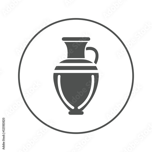 Home decoration vase icon | Circle version icon |