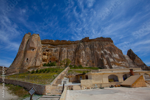 Cavusin Church , unesco world heritage ,spectacular volcanic rock formation at Devrent valley, Cappadocia,Turkey photo