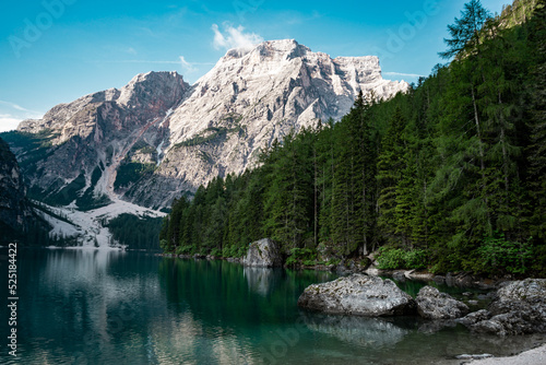 Lago di Braies. High quality photo