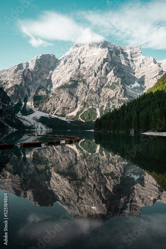Lago di Braies. High quality photo