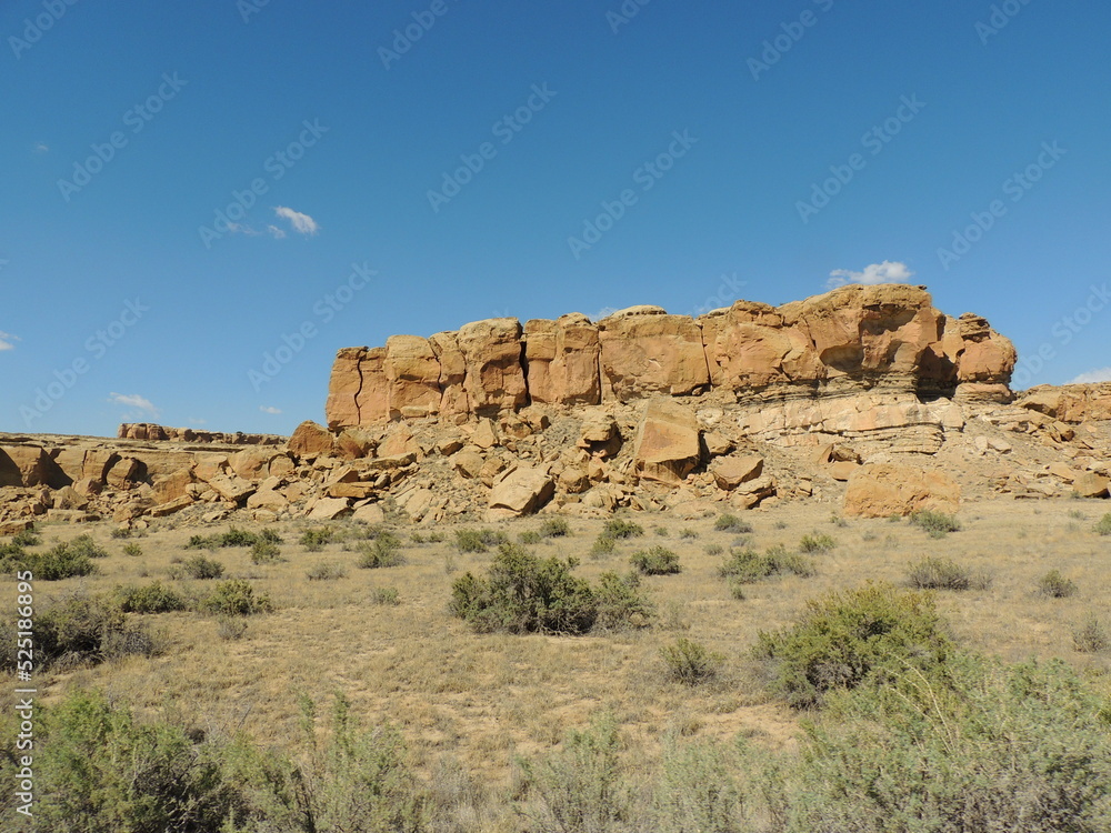 Rock canyon in desert 