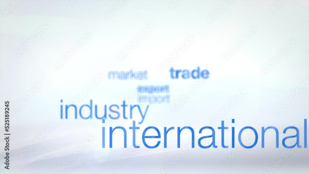 4k economy animated word cloud. export, import, market, trade, industry, packaging, international, shipping, freight, port, technology, retail, storage, economy 4k economy animated word cloud. export, import, market, trade, industry, packaging, international, shipping, freight, port, technology, retail, storage, economy