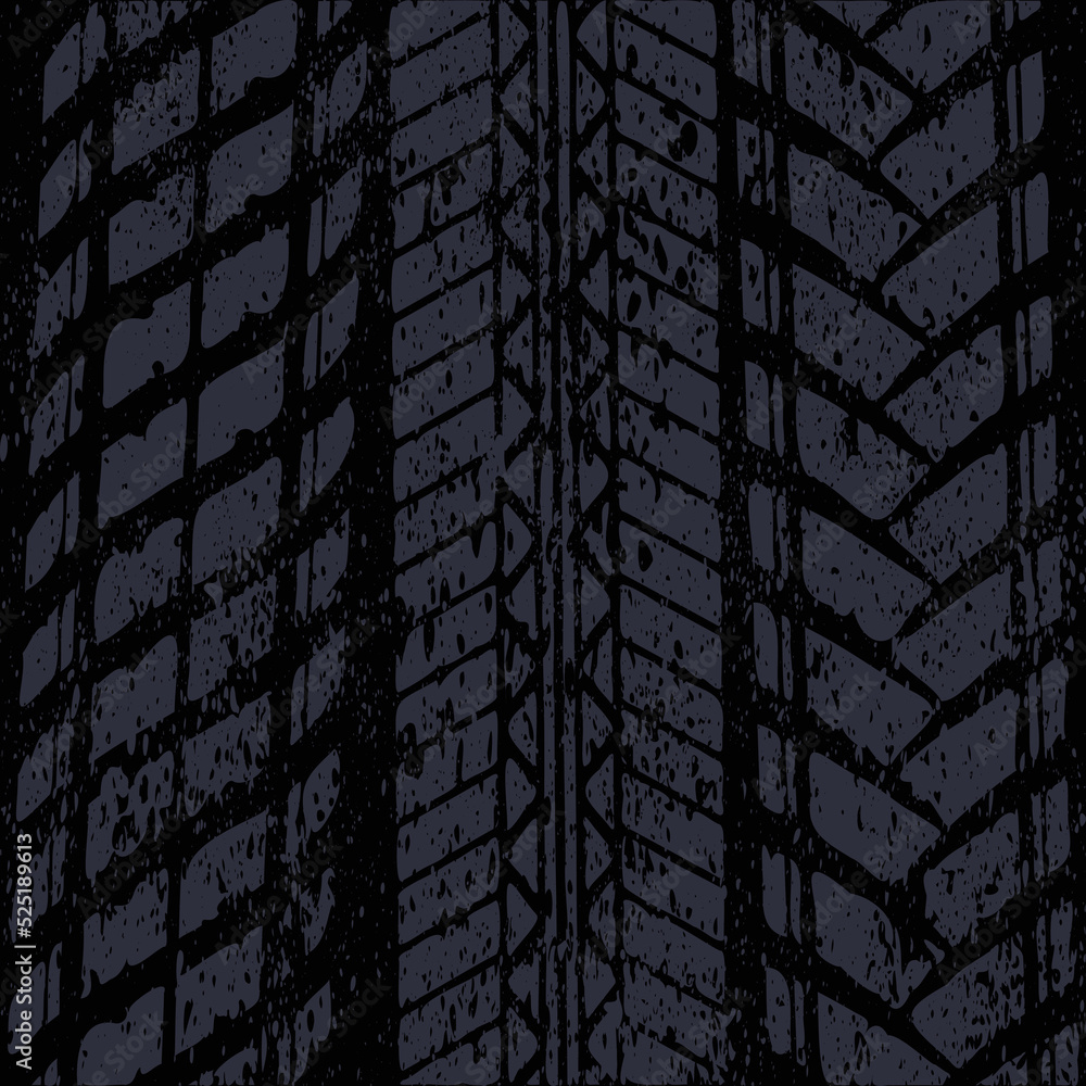 Dark blue three tire tracks Dark blue three tire tracks