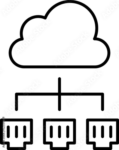 Internet service providers vector icon.