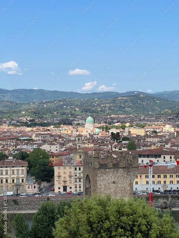 Fototapeta premium Ausblick über Florenz