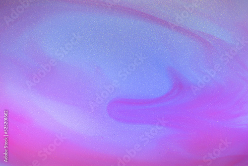 Pink Purple Blue Gold Liquid abstract watercolor painting background with waves