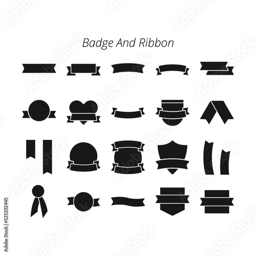 Badge And Ribbon icon set