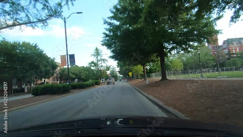 Driving through the Auburn University Campus