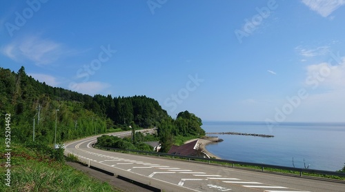 能登半島の海岸線