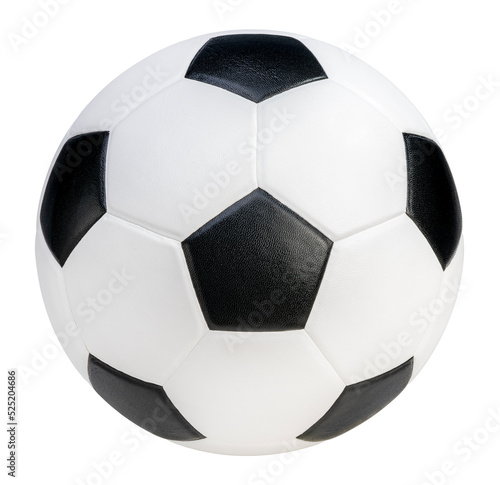 Soccer ball isolated on white background, Football ball sports equipment on white With clipping path.