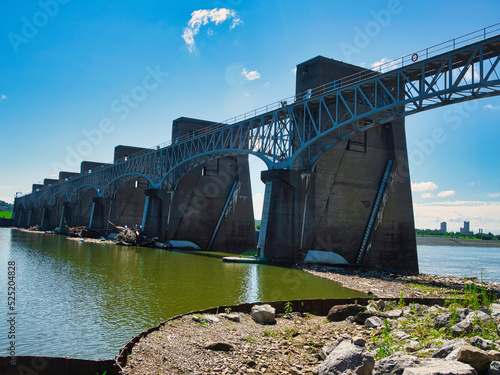 Dam and Navigation lock on the Ohio River  photo