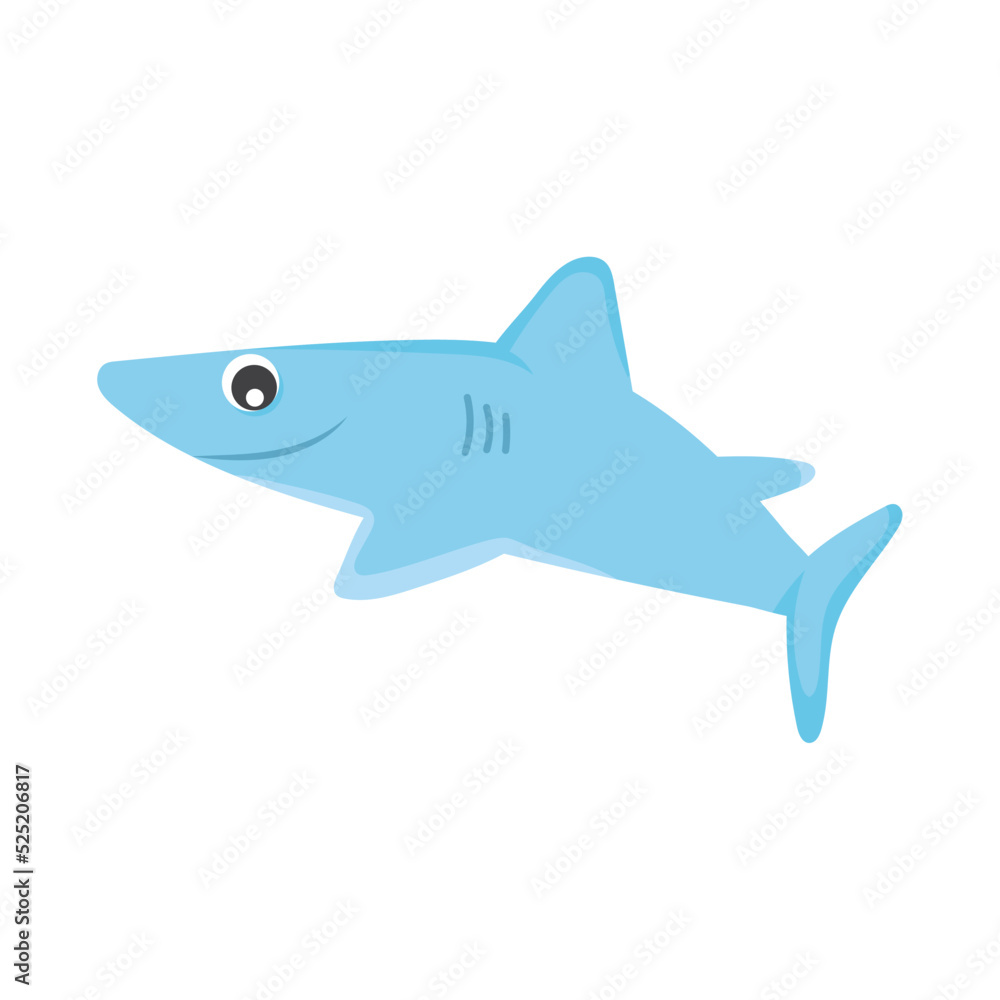 Obraz premium cartoon shark icon