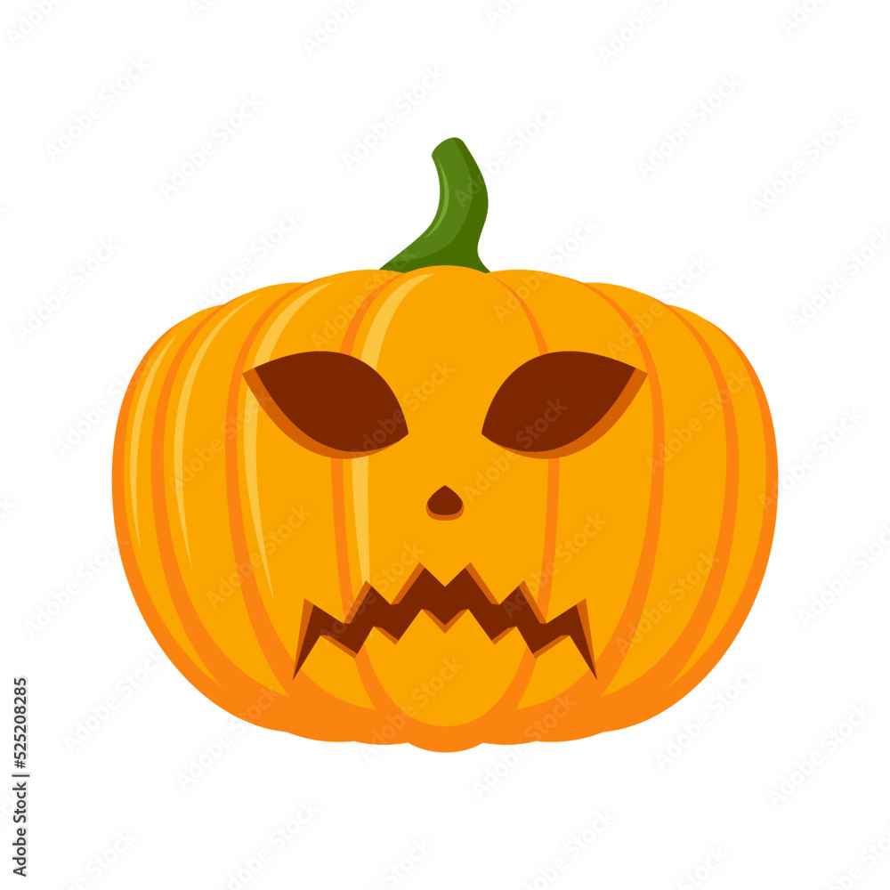Fototapeta premium Halloween Pumpkin isolated on white background